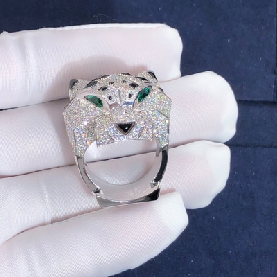 Hot Selling Natural Diamond Jewelry 18k Gold Car Tier PanthèRe De Car tier Ring