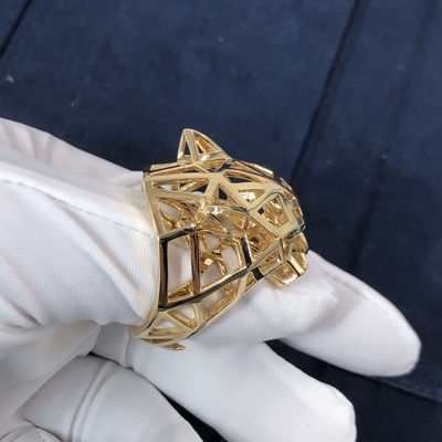 Hot Style Fashion Custom Fine Jewelry 18k Pure Gold Natural Diamonds PanthèRe De Car Tier Ring