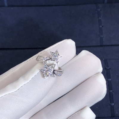 New Fashion Fine Jewelry Pure 18k Gold Jewelry Chane L COMÈTE GÉODE  Vvs Natural  Diamonds Ring