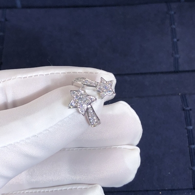 New Fashion Fine Jewelry Pure 18k Gold Jewelry Chane L COMÈTE GÉODE  Vvs Natural  Diamonds Ring