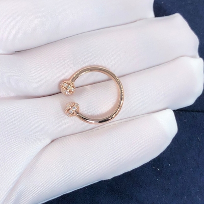 High-End High Quality  Fine Jewelry Pure 18k Gold Jewelry Piaget Possession Open Ring Natural  Diamonds Ring