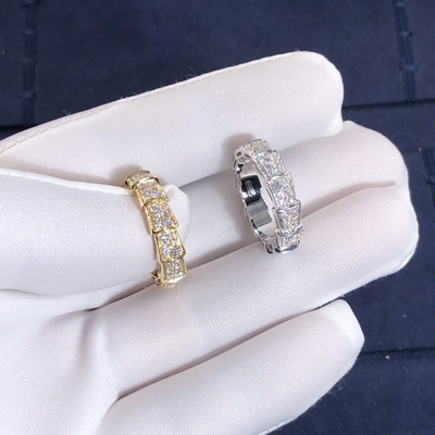 BVL Serpenti Viper Ring High Quality 18K Gold Ring Jewelry  Natural Diamond Engagement Ring