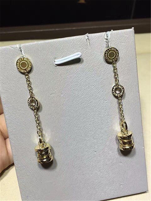   classic  spring  gold  eardrop  18kt  gold  with white gold or  yellow gold or  pink(rose)gold
