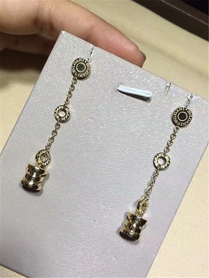   classic  spring  gold  eardrop  18kt  gold  with white gold or  yellow gold or  pink(rose)gold
