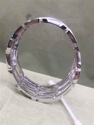 's  diamonds of  snake-head bracelet 18kt gold with white gold or yellow gold