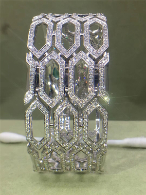 's  diamonds of  snake-head bracelet 18kt gold with white gold or yellow gold