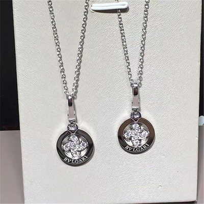   classic diamonds  gold  necklace 18kt gold  with white gold or  yellow gold or  pink(rose)gold