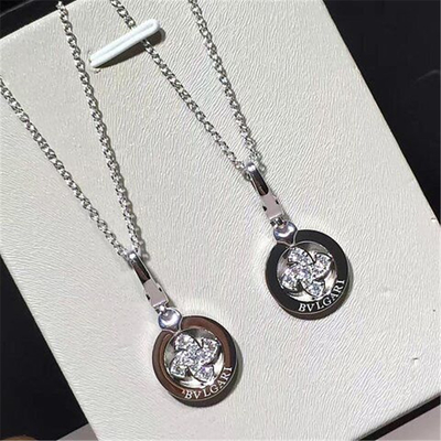   classic diamonds  gold  necklace 18kt gold  with white gold or  yellow gold or  pink(rose)gold