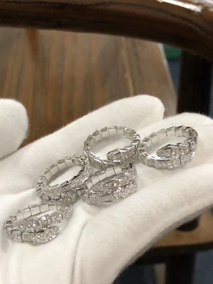  brand jewelry simple gold ring with diamond diamonds  ring 18kt  gold  with white gold or yellow gold