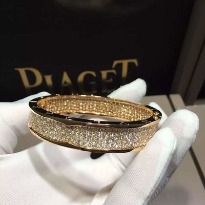   brand  jewelry  full  diamonds bracelet in 18 kt pink gold  Also available in white and yellow gold