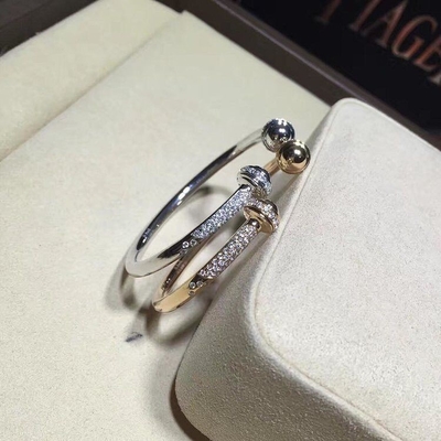 Piaget brand jewelry diamonds bracelet  18kt  gold  with white gold or yellow gold