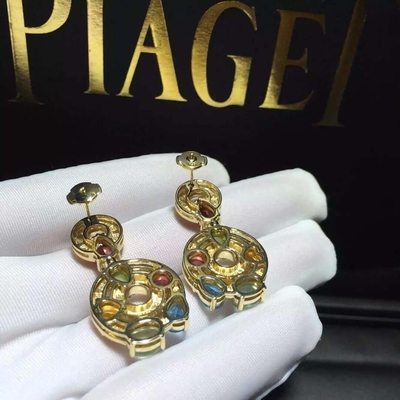   brand jewelry gem earring in 18 kt gold 18k gold jewelry