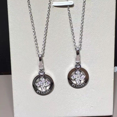   brand  jewelry   diamonds necklace in 18 kt pink gold  Also available in white and yellow gold