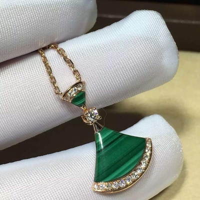  brand  jewelry  DIVA diamonds necklace in 18 kt pink gold  Also available in white and yellow gold