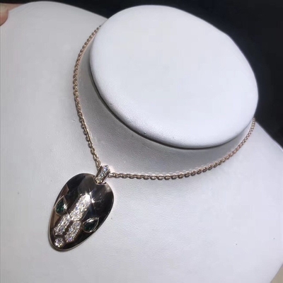  brand  serprntine diamonds necklace 18kt gold