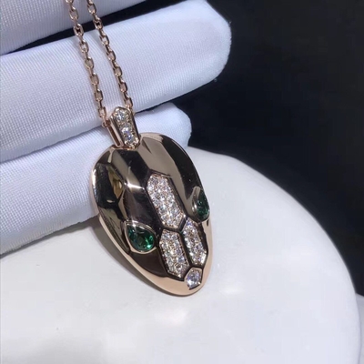  brand  serprntine diamonds necklace 18kt gold