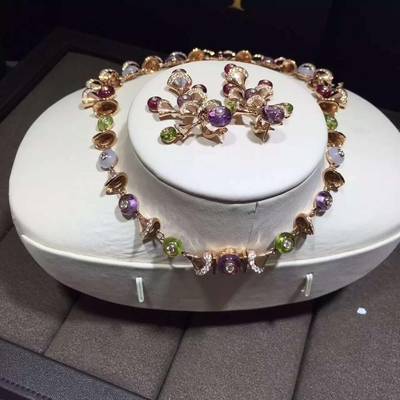  brand  jewelry diamonds necklace 18kt gold