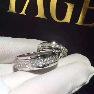 Piaget brand jewelry Possession ring in 18K  gold set with 74 brilliant-cut diamonds (approx. 1.33 ct).