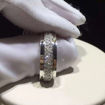 Piaget brand jewelry Possession ring in 18K  gold set with 74 brilliant-cut diamonds (approx. 1.33 ct).