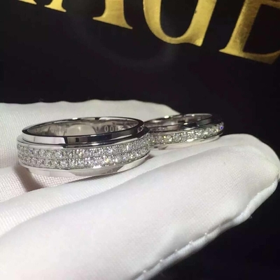 Piaget brand jewelry Possession ring in 18K  gold set with 74 brilliant-cut diamonds (approx. 1.33 ct).