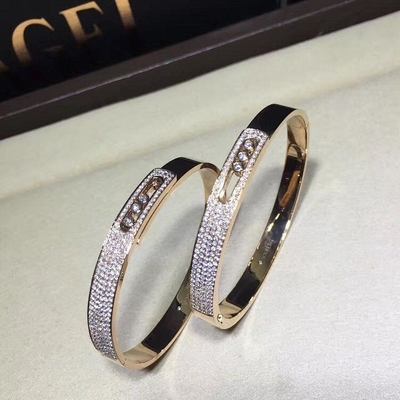  18K Gold Bracele   3 Diamond