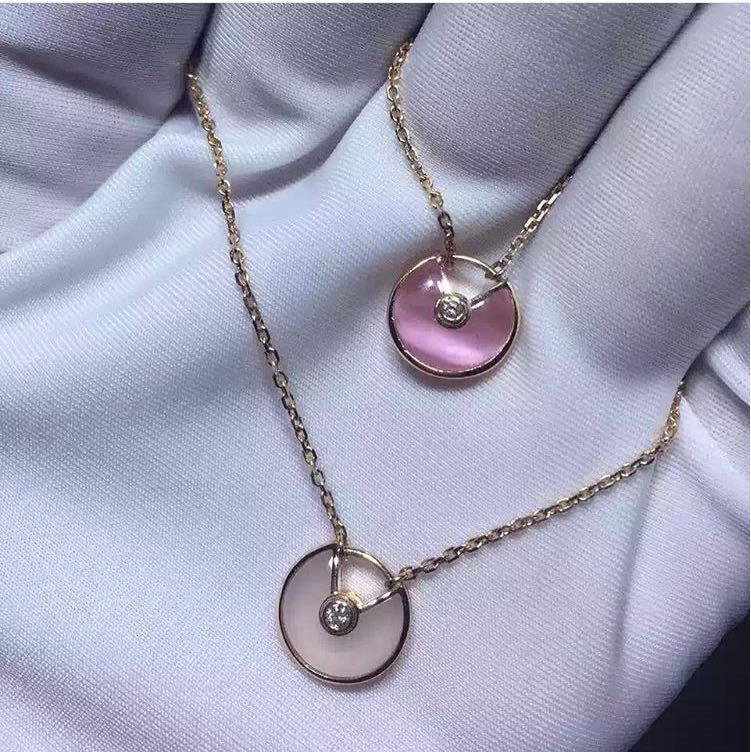 Mirrio Copy AMULETTE DE Car tier 18K Gold Necklace Pendant Jewelry