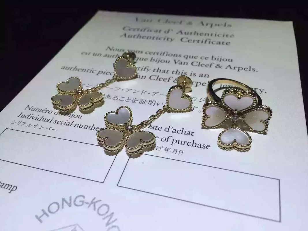 Factory Offer Quality Van Cleef & Arpels Sweet Alhambra 18K Yellow Gold Earring VCARN5PP00