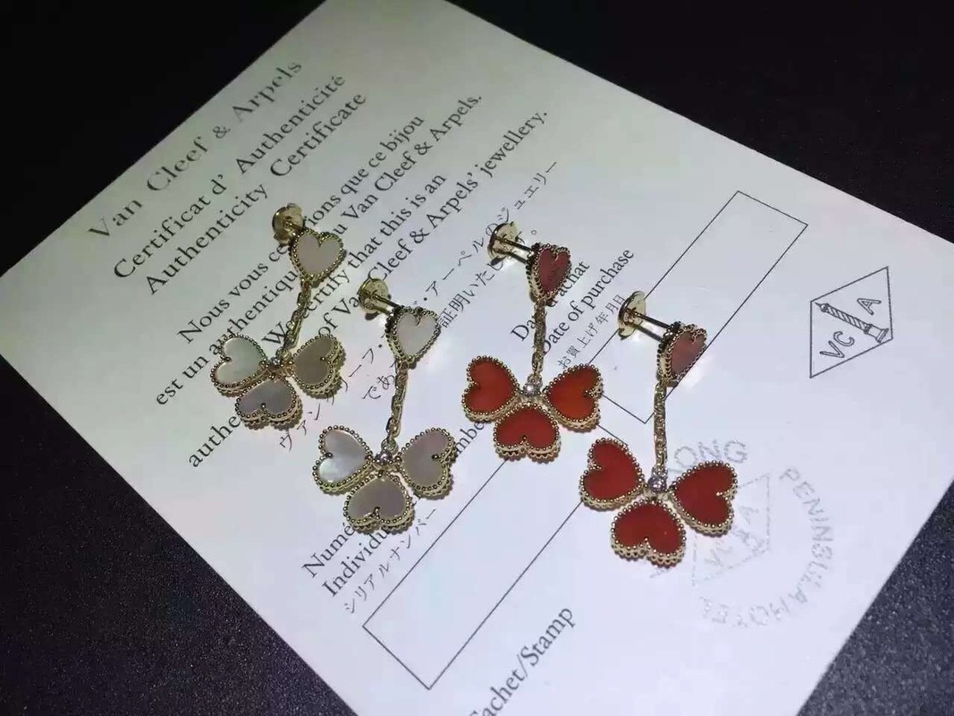 AAAAA Quality Van  & Arpels Sweet Alhambra 18K Yellow Gold Earring VCARN5PP00