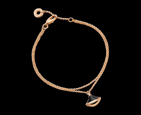 DIVAS’ DREAM bracelet in 18 kt pink gold with onyx Ref. BR857214