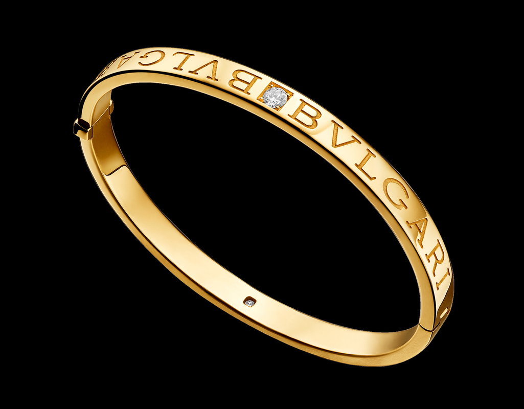 bracelet in 18 kt yellow gold with diamonds Also available in pink and white gold