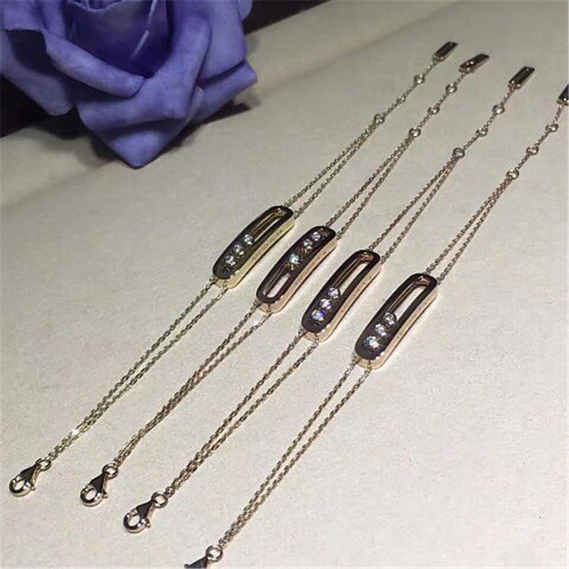  diamonds bracelet 18kt  gold  with yellow gold or white gold or  pink gold