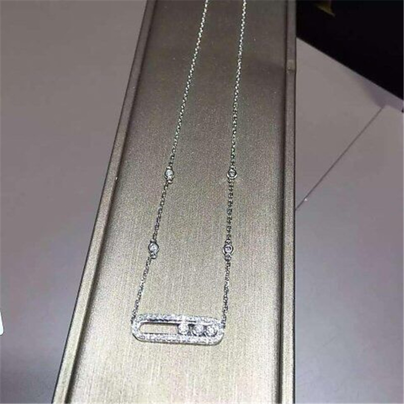  diamonds necklace 18kt  gold  with yellow gold or white gold