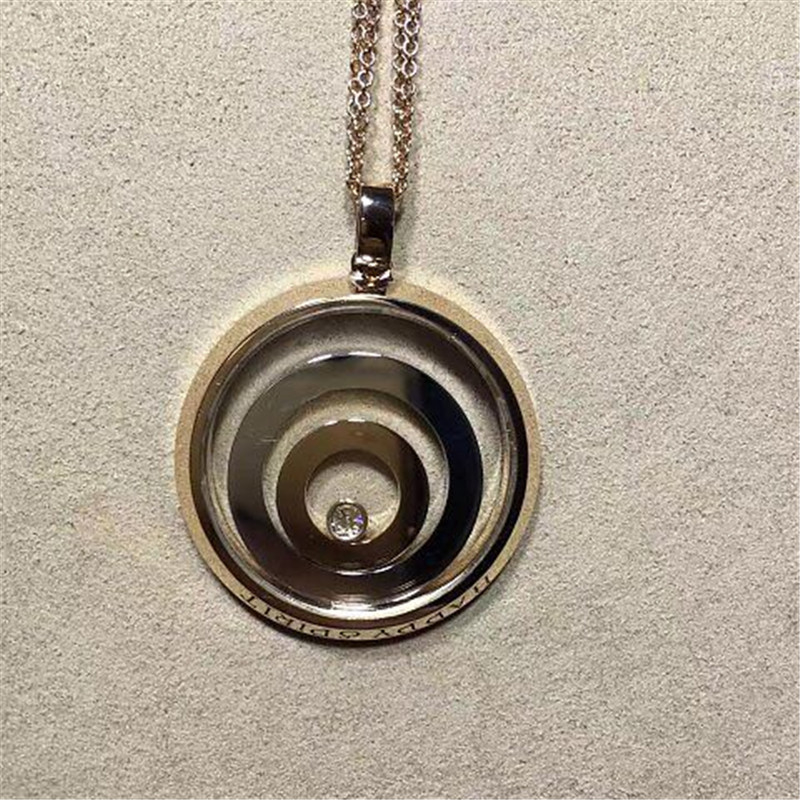 Chopard  diamonds of happy spirit necklace 18kt  gold  with yellow gold