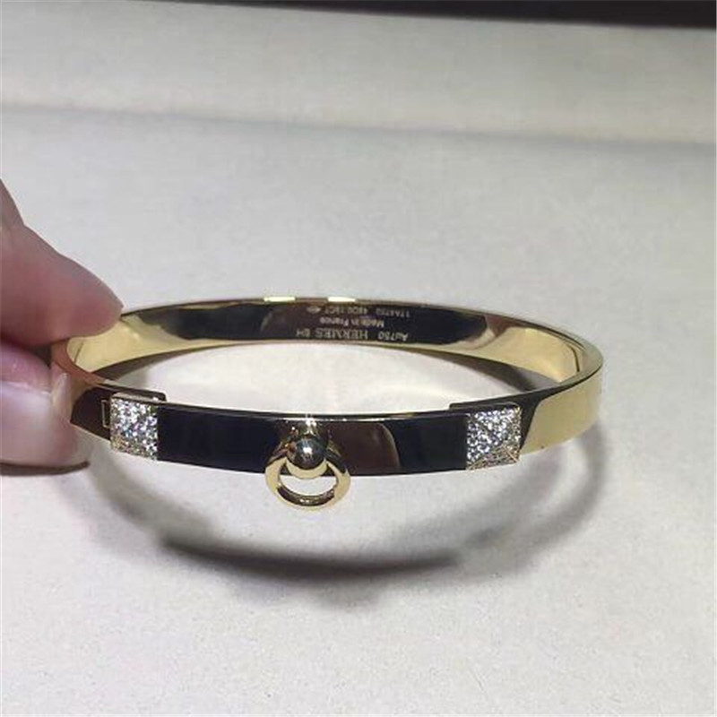  diamonds bracelet 18kt gold  with white gold or yellow gold