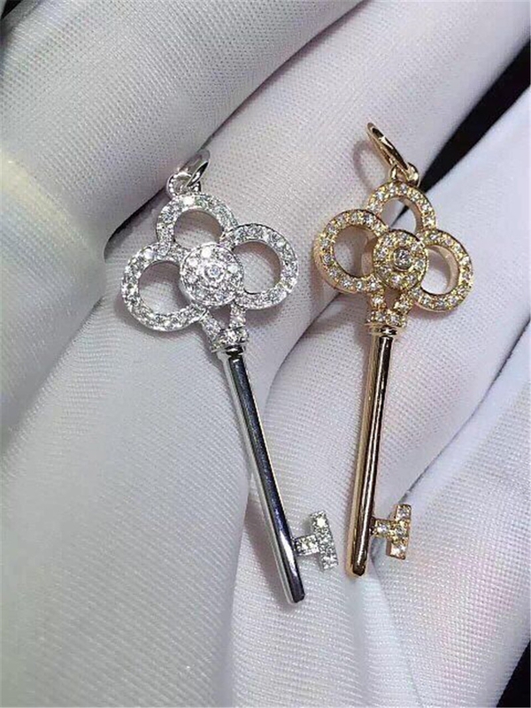   diamonds of crown key 18kt gold  with yellow gold or white gold or pink gold