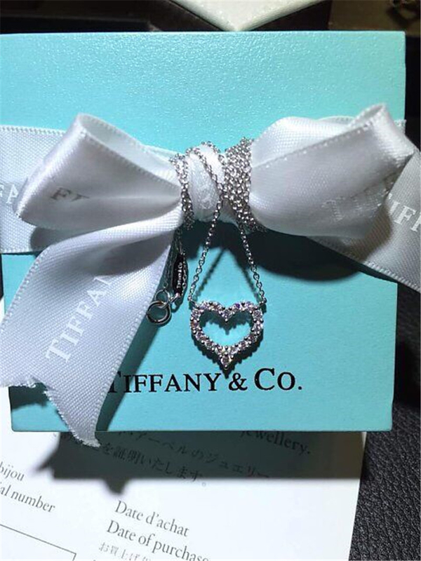   full diamonds of  love  necklace 18kt gold  with yellow gold or white gold or pink gold