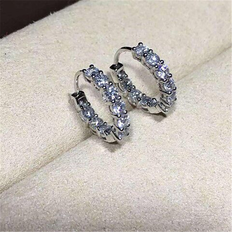   full  diamonds earring 18kt  gold  with white gold or yellow gold or pink gold