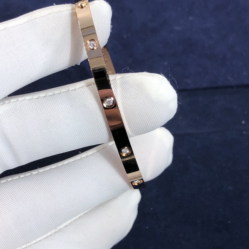 Elegant Car tier 18k Gold Love Bracelet 10 Diamonds Vs Vvs Natural Diamonds Bracelet