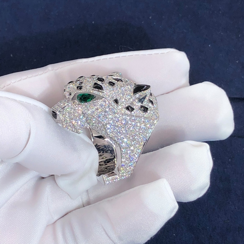 Hot Selling Natural Diamond Jewelry 18k Gold Car Tier PanthèRe De Car tier Ring