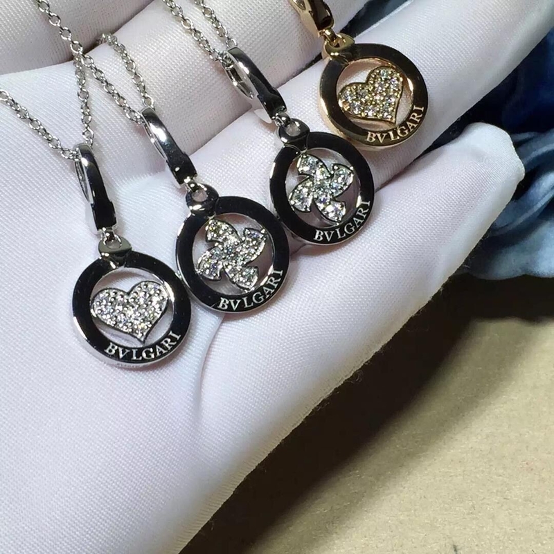   brand  jewelry   diamonds necklace in 18 kt pink gold  Also available in white and yellow gold