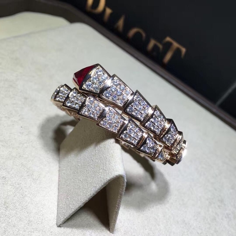   brand  jewelry  bracelet in 18 kt pink gold with diamonds Also available in white and yellow gold