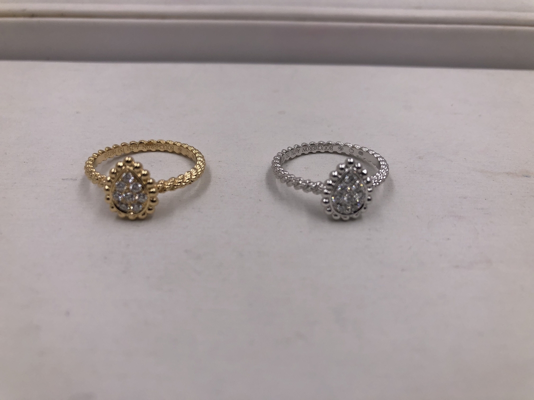 brand jewelry diamonds ring  18kt gold   with yellow gold or white gold